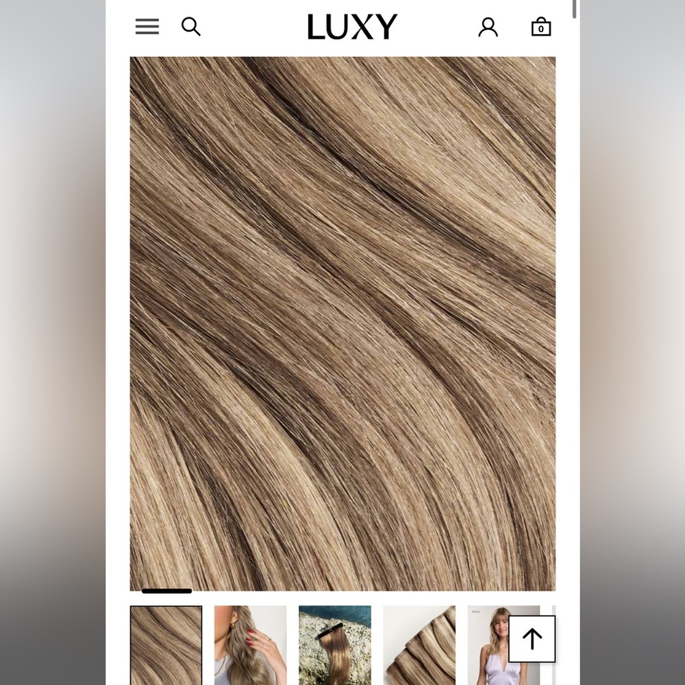 Luxy Hair 20" Seamless Dimensional Natural Blonde Clip-Ins - Picture 2 of 11